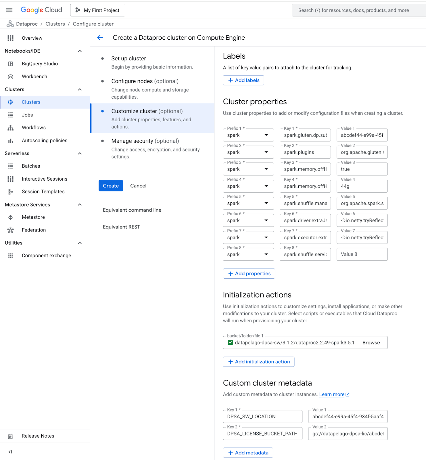 Log Exploroer UDPE Dataproc
